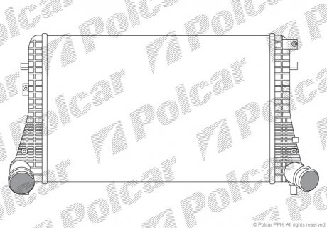 Радиатор воздуха (интеркуллер) POLCAR 9555J8-1