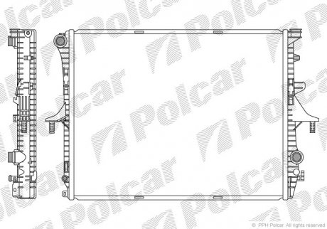 Радиатор охлаждения POLCAR 958008-3 (фото 1)