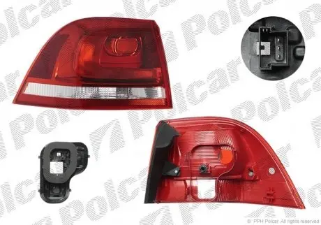 Фонарь задний POLCAR 958288-V