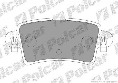 Гальмівні колодки POLCAR S70-1056 (фото 1)