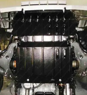 Защита двигателя MITSUBISHI L200 2,4 TDI АКПП/МКПП (под передний фаркоп) 2019 --- 2023 Защита моторн. Полігон Авто PA01477