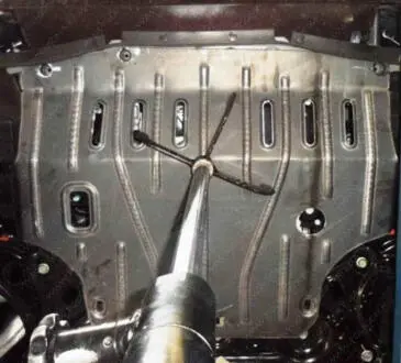 Захист двигуна NISSAN Versa Note 1,2 1,6 МКПП 2012 --- 2017 Захист моторн.+КПП Полігон Авто PA01628