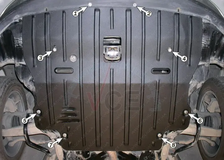 Защита двигателя ROVER 75 2,0 3,0D МКПП 1999 --- 2005 Защита моторн.+КПП Полігон Авто PA01843 (фото 1)