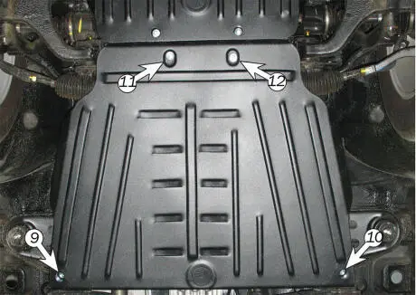 Защита двигателя SSANGYONG Actyon 2,0 Xdi 2,2D+Sport АКПП/МКПП 2007 --- 2017 Защита моторн. Полігон Авто PA01927