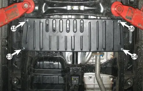 Защита двигателя SSANGYONG Kyron 2,0 Xdi АКПП/МКПП 2007 --- Защита РКПП Полігон Авто PA01934