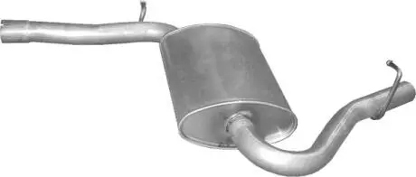 Глушитель алюм. сталь, средн. часть audi a4 2.0 fsi 07/02-12/04 (01.126) polmost POLMOSTROW 01126