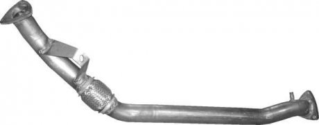 Глушник, алюм. сталь, передн.частина audi a4 2.0 fsi 07/02-12/04 POLMOSTROW 01.127 (фото 1)
