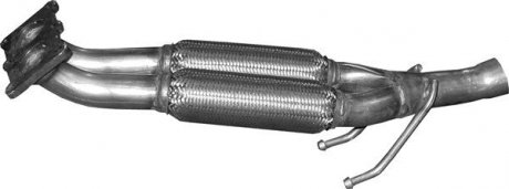 Труба глушителя приемная для skoda octavia 1.6 hatchback, kombi 5/2004 - 6/2013 POLMOSTROW 01.19 (фото 1)