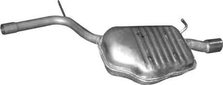 Глушник задній (кінцевий, основний) лівий для audi a4 1.8 sedan, cabrio, kombi 2000 - 12/2004 POLMOSTROW 01.46