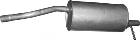 Глушник алюм. сталь, задн. частина dacia sandero 1.4/1.6 (02.00) POLMOSTROW 0200 (фото 1)
