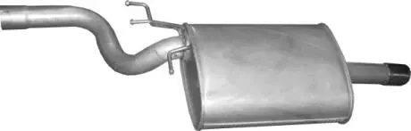 Глушитель задний (конечный, основной) для BMW 520i/523i 95-98 POLMOSTROW 03.33