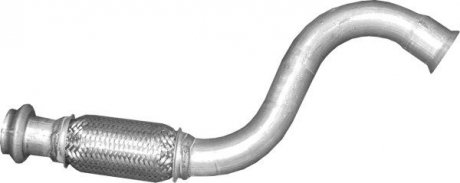 Глушитель, алюм. сталь, передн. часть citroen c4 1.6 hdi turbo diesel/peugeot POLMOSTROW 0412 (фото 1)