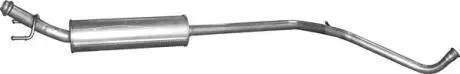 Глушитель алюм. сталь, средн. часть peugeot 308/citroen c4 (04.33) POLMOSTROW 0433