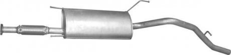 Глушитель задний (конечный, основной) для daihatsu terios 1.3 4x4 POLMOSTROW 06.08