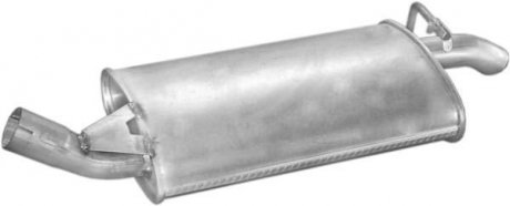 Глушитель задний (конечный, основной) для ford fiesta 89-93 1.6i POLMOSTROW 08.200 (фото 1)