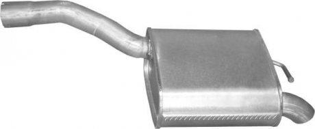 Глушитель задний (конечный, основной) для ford focus 1.8 tdi turbo diesel 98-99, 1.8 tdci turb POLMOSTROW 08.376 (фото 1)
