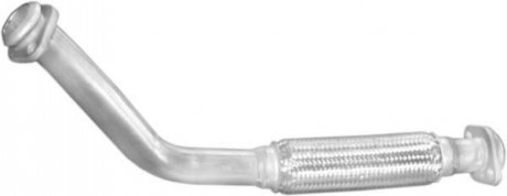 Глушитель алюм. сталь, передн. часть hyundai h-100 93- 2.5d (10.103) POLMOSTROW 10103 (фото 1)