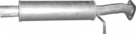 Глушник, алюм. сталь, середн. частина hyundai santa fe (10.11) POLMOSTROW 1011 (фото 1)