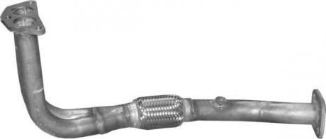 Труба глушника приймальна для hyundai accent/pony/excel 1.5i 09/94-10/99 POLMOSTROW 10.71 (фото 1)