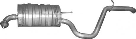 Глушник алюм. сталь, задн. частина hyundai i30 1.6 crdi turbo diesel kombi (10.7 POLMOSTROW 1076 (фото 1)