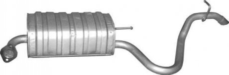 Глушник, алюм. сталь, задн. частина hyundai i30 1.4/1.6 hatchback 05/07- (10.80) POLMOSTROW 1080 (фото 1)