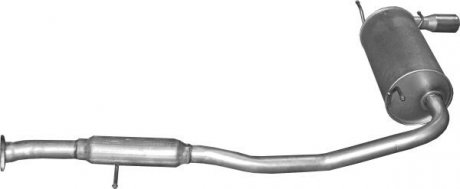 Глушник задній (кінцевий, основний) для mazda mx5 1.6i 16v 12/94-01/98 POLMOSTROW 12.11 (фото 1)