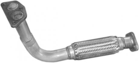 Труба глушителя приемная для mazda 323 1.3i-16v hat., sedan 89-92; 1.6-8v hat., sedan 89-92; POLMOSTROW 12.158 (фото 1)