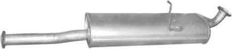 Резонатор (середній глушник) для mazda b2500 2.5 дизель 96-02 POLMOSTROW 12.206 (фото 1)