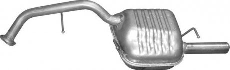 Глушитель алюм. сталь, задн. часть mazda 5 1.8i/2.0i (12.20) POLMOSTROW 1220 (фото 1)