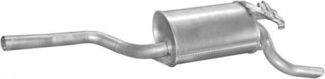 Глушитель задний (конечный, основной) для mercedes w201 85-93 2.5d POLMOSTROW 13.13 (фото 1)
