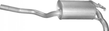 Глушник алюм. сталь, задн. частина mercedes 190 2.0 дизель 83-07/93 (13.14) polm POLMOSTROW 1314 (фото 1)