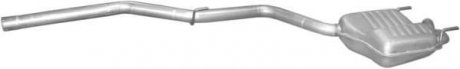 Глушник задній (кінцевий, основний) для mercedes c250-w202 2.5turbo diesel 95-01 POLMOSTROW 13.186