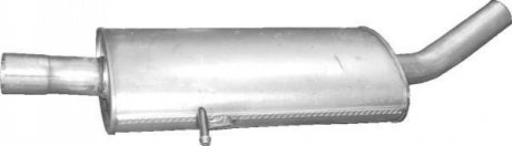 Глушник алюм. сталь, середн. частина mercedes a160/a180 - w169 2.0 cdi turbo dies POLMOSTROW 1323 (фото 1)
