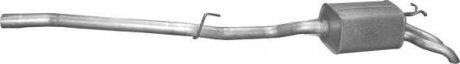 Глушник задній (кінцевий, основний) для mercedes e290-w210 POLMOSTROW 13.403