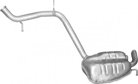 Глушитель задний (конечный, основной) для mercedes e500 – w211 POLMOSTROW 13.52 (фото 1)