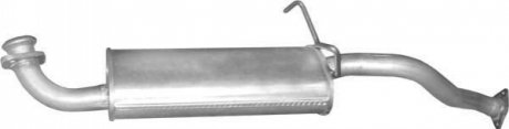 Глушник, алюм. сталь, середн. частина mitsubishi pajero 3.0i 2.5 turbo дизель (1 POLMOSTROW 1403 (фото 1)