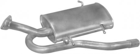 Глушитель задний (конечный, основной) для mitsubishi space runner/wagon 1.8i -16v 1.8/2.0 td 91 POLMOSTROW 14.100 (фото 1)