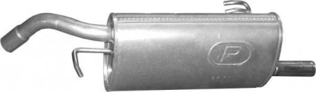 Глушник задній (кінцевий, основний) для mitsubishi colt 1.1i-16v 01/04-, 1.3i-16v 01/04- POLMOSTROW 14.11