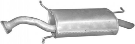 Глушник алюм. сталь, задн. частина mitsubishi carisma 1.8 gdi 99-05 hatchback, POLMOSTROW 14144 (фото 1)