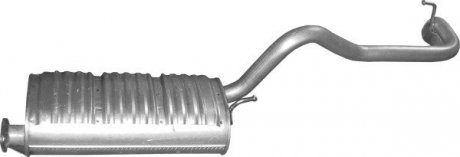 Глушник, алюм. сталь, задн. частина mitsubishi l200 (14.147) POLMOSTROW 14147