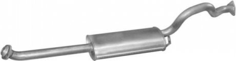 Глушник алюм. сталь, задн. частина mitsubishi pajero 2.5 td 90-96 3.0 -12v 90-94 POLMOSTROW 1489 (фото 1)