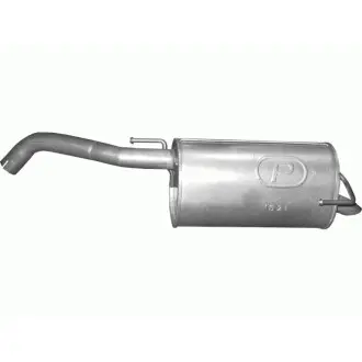 Глушитель алюм. сталь, задн. часть nissan note 1.6i-16v 01/06-04/09 (15.21) polm POLMOSTROW 1521