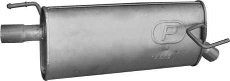 Глушник алюм. сталь, задн. частина opel meriva a 1.8i (17.002) POLMOSTROW 17002