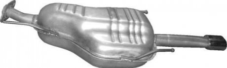 Глушник, алюм. сталь, задн. частина opel astra g 1.8i 16v coupe/cabrio 03/00-09/ POLMOSTROW 1726 (фото 1)