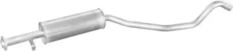 Глушник алюм. сталь, середн. частина opel vectra 1.7d hat.,Sed. 92-95 POLMOSTROW 17.278