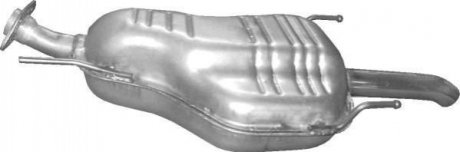 Глушник, алюм. сталь, задн. частина opel zafira a 2.0/2.2 dti turbo дизель 11/01 POLMOSTROW 17327