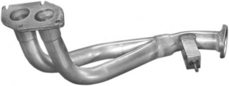 Труба глушителя приемная для opel astra 1.4i-16v; 1.6i-16v 96 – 04/98; corsa b 1.4 –16v; 1.6 POLMOSTROW 17.580 (фото 1)
