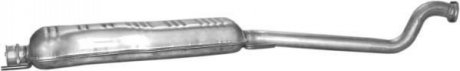 Глушитель алюм. сталь, средн. часть opel astra 2.0i-16v turbo hatchback, kombi POLMOSTROW 17608 (фото 1)