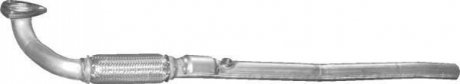 Глушник, алюм. сталь, передн. частина opel meriva a 1.6i 16v 08/05-05/10 POLMOSTROW 17.614 (фото 1)