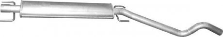 Глушник алюм. сталь, середн. частина opel astra h 1.9 cdti turbo дизель (17.62) p POLMOSTROW 1762
